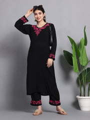 FALAK MODAL KURTA SET-Pink