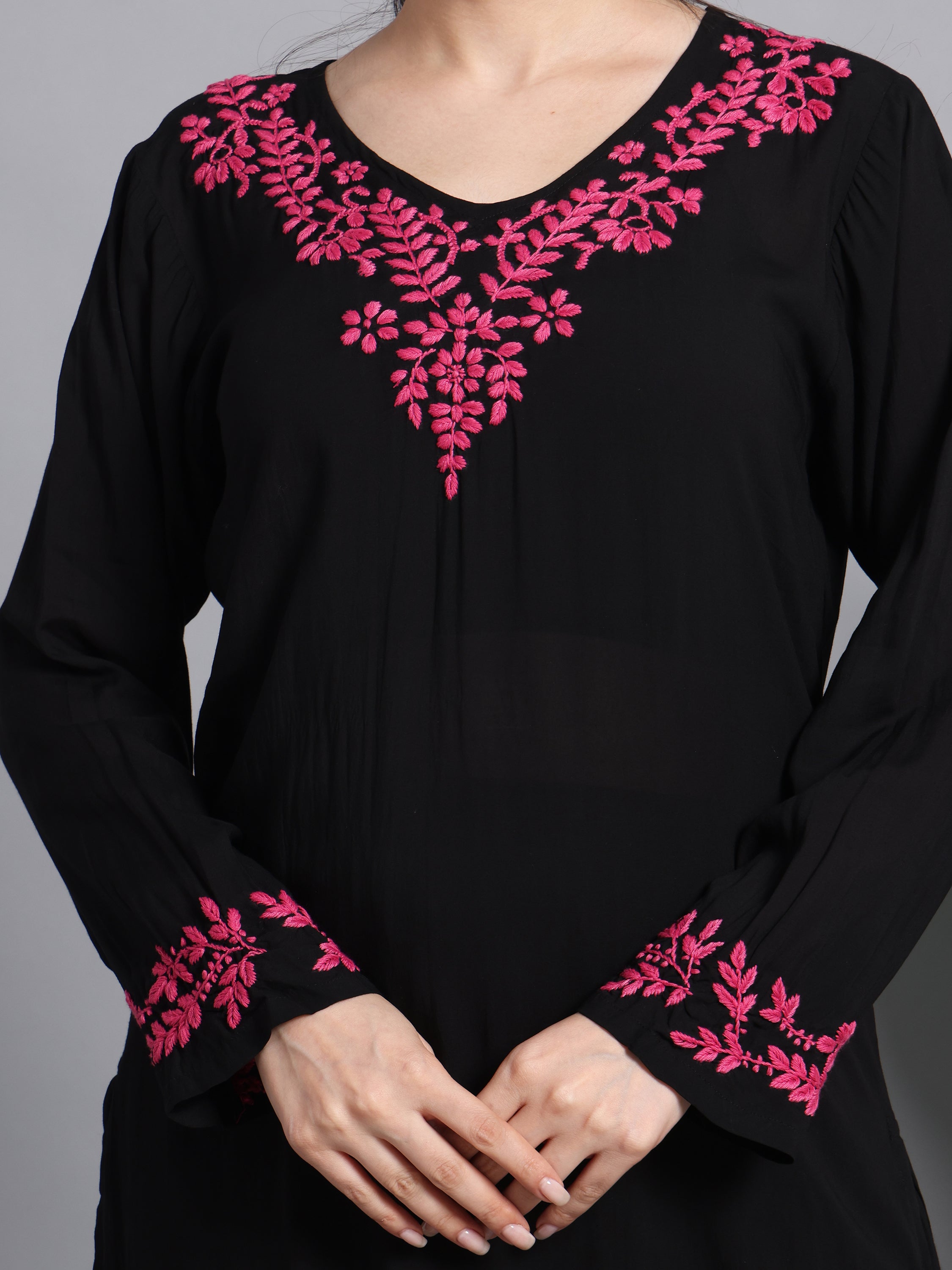 FALAK MODAL KURTA SET-Pink