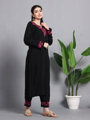 FALAK MODAL KURTA SET-Pink