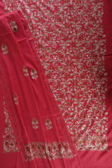 QIRAT- Kashmiri Inspired Aari Work Unstitched 3-Piece Suit Set