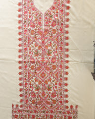 NILOFER- Kashmiri Inspired Aari Work Unstitched 3-Piece Suit Set