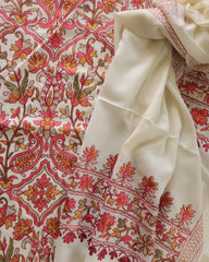 NILOFER- Kashmiri Inspired Aari Work Unstitched 3-Piece Suit Set