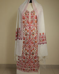 NILOFER- Kashmiri Inspired Aari Work Unstitched 3-Piece Suit Set