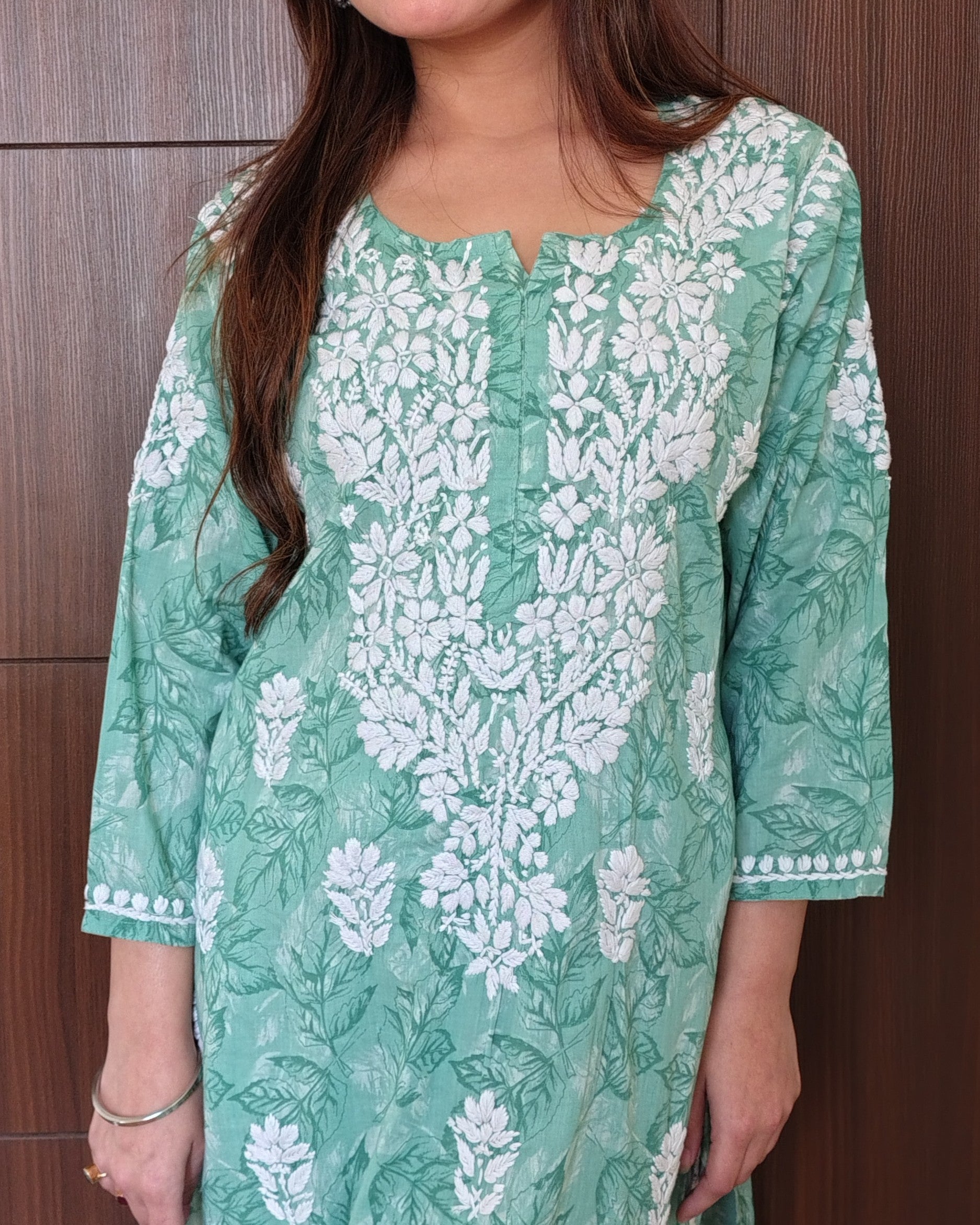 RAHAT Mint Green Kurta Plazzo Set