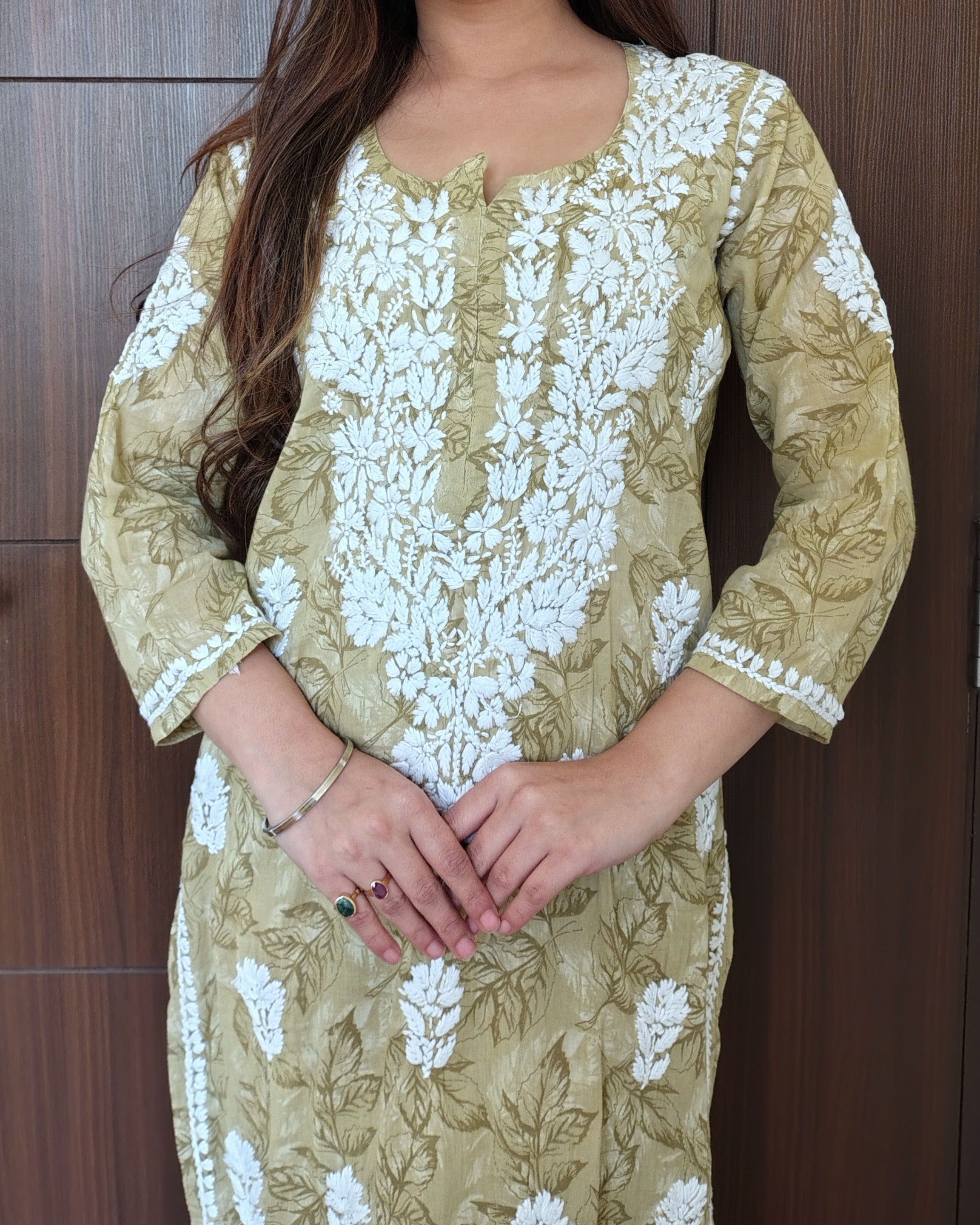 RAHAT OLIVE Kurta Plazzo Set