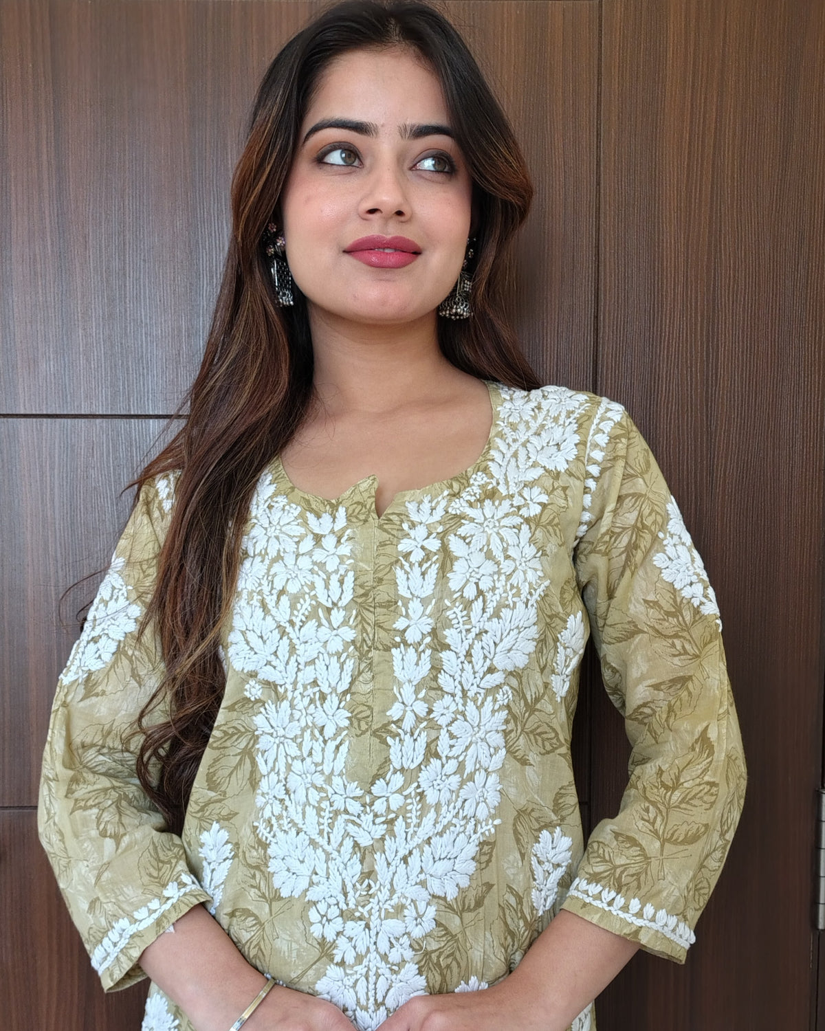 RAHAT OLIVE Kurta Plazzo Set