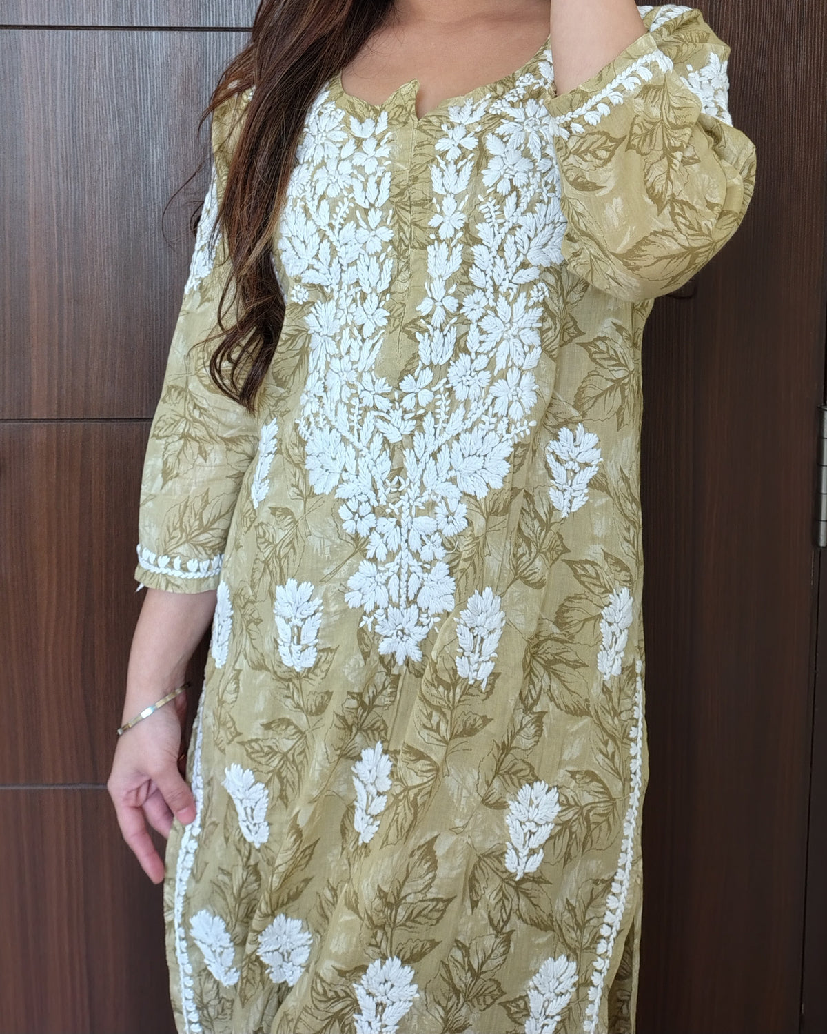 RAHAT OLIVE Kurta Plazzo Set