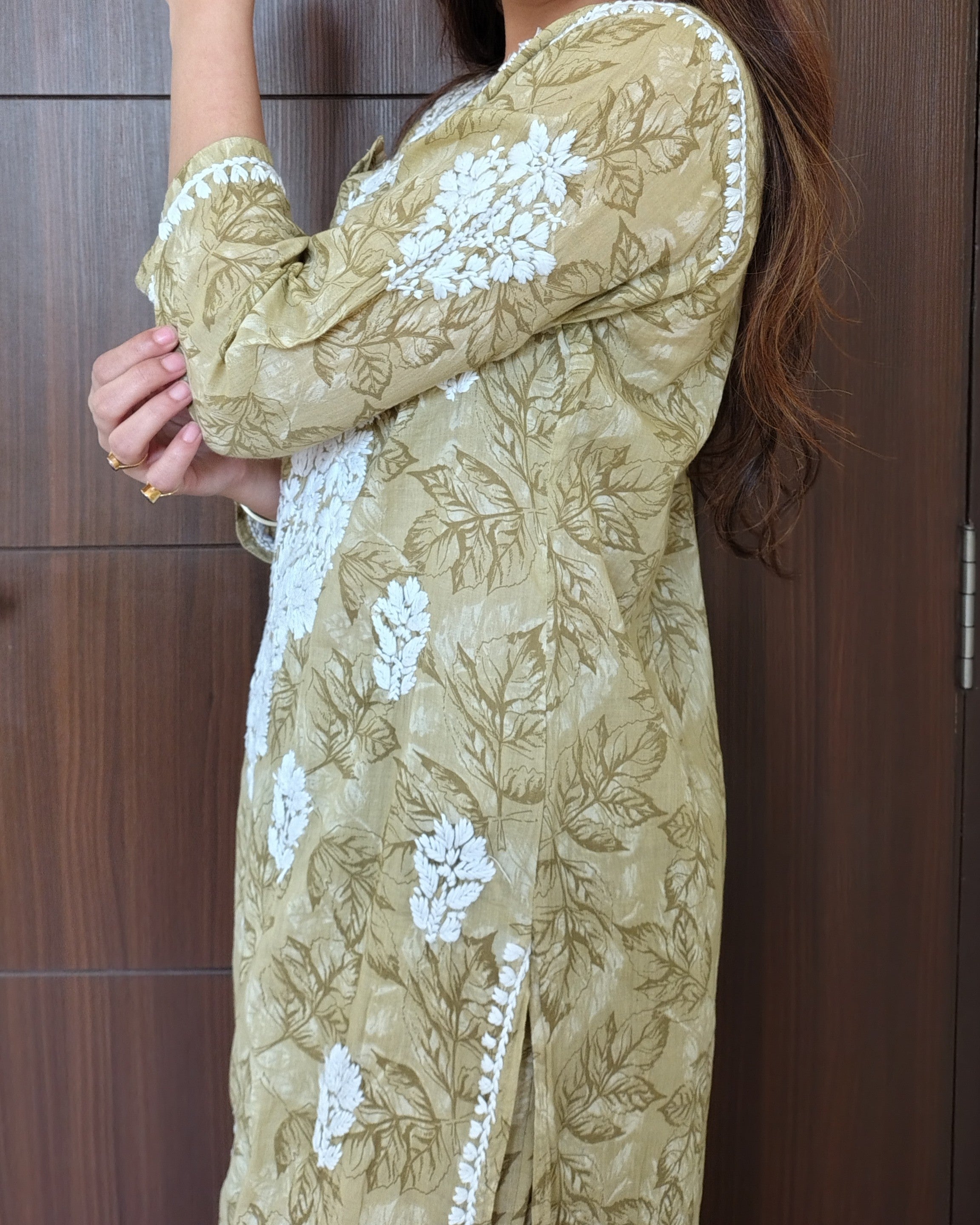 RAHAT OLIVE Kurta Plazzo Set