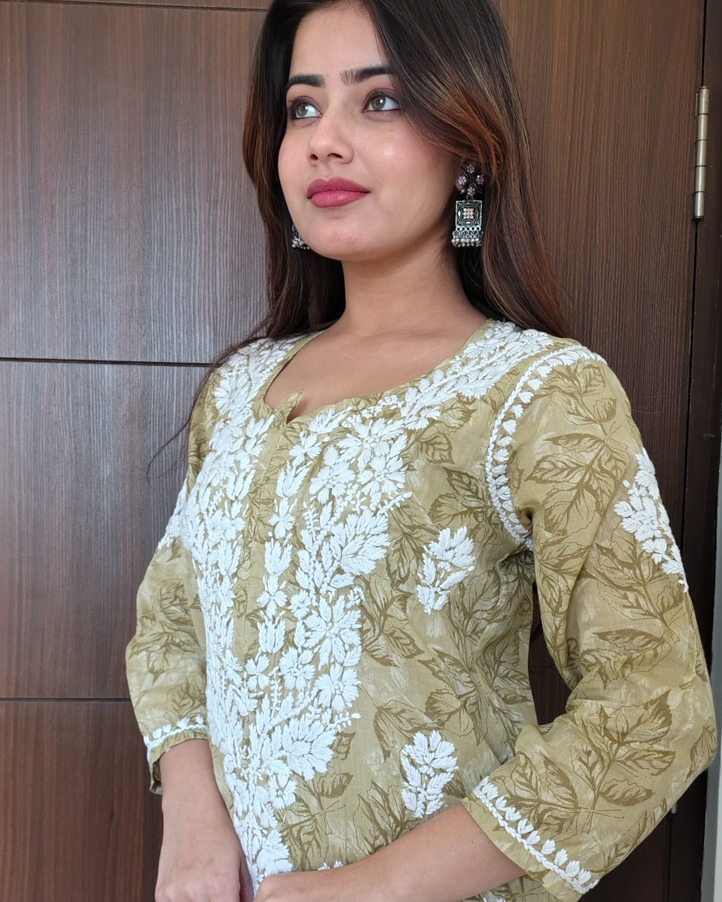RAHAT OLIVE Kurta Plazzo Set