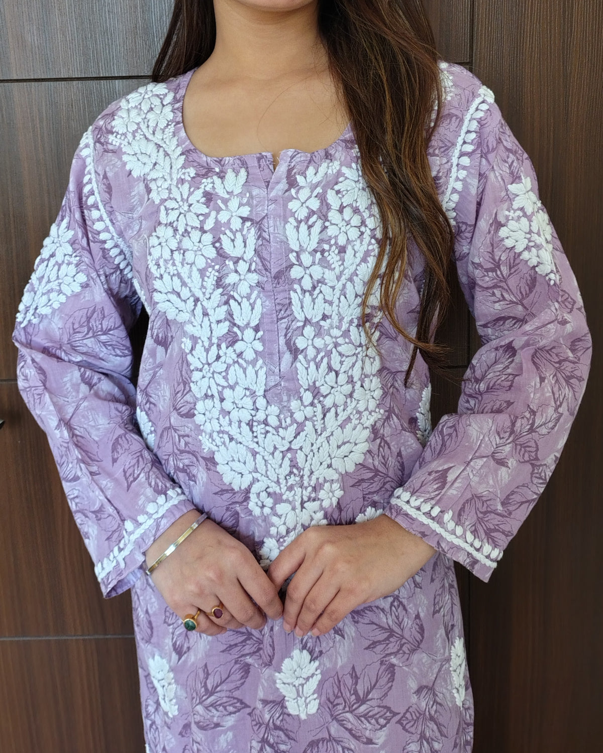 RAHAT Lavender Kurta Plazzo Set