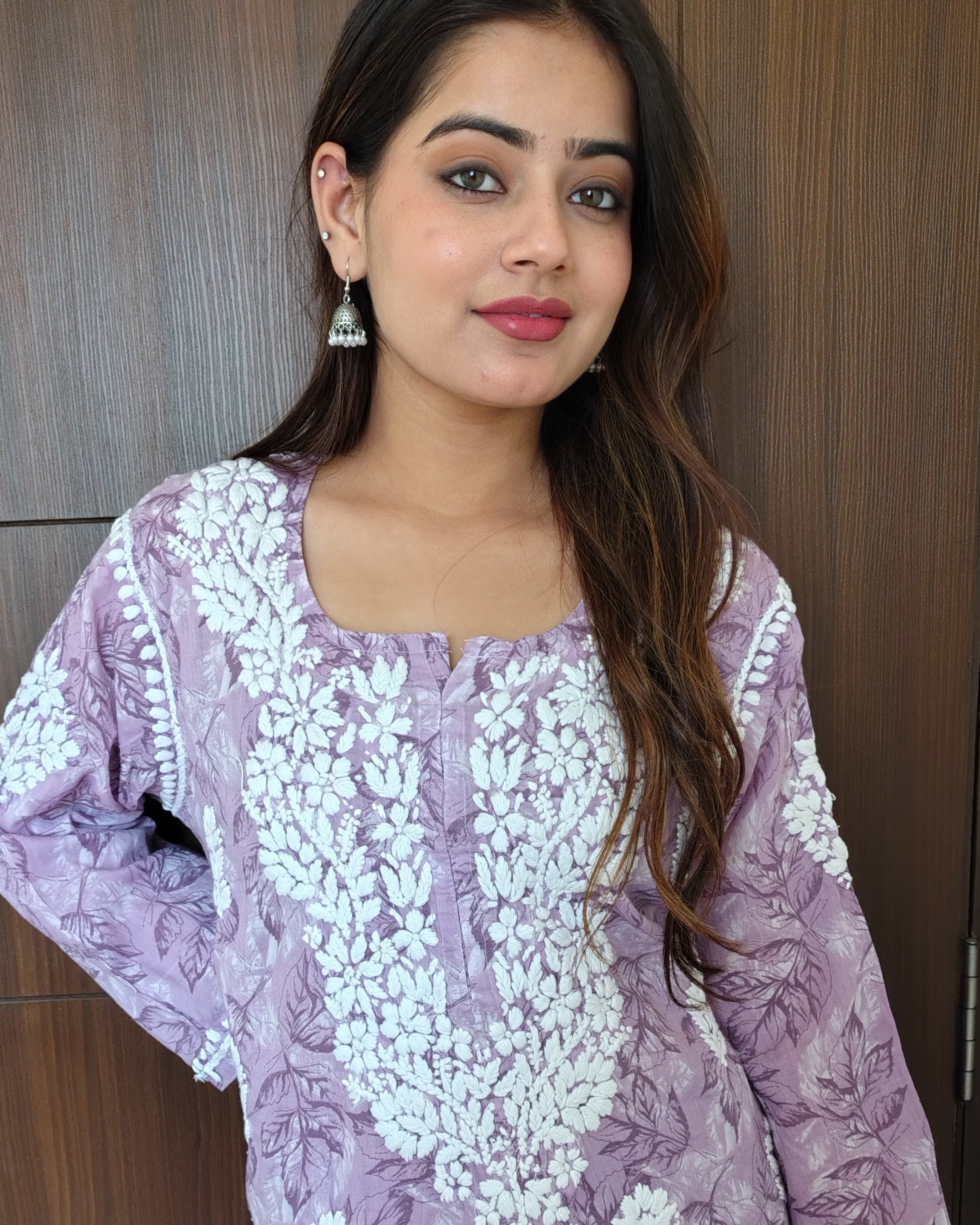 RAHAT Lavender Kurta Plazzo Set