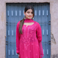 RAWAYAT FUCHSIA PINK Chikankari suit set