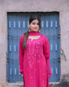 RAWAYAT FUCHSIA PINK Chikankari suit set