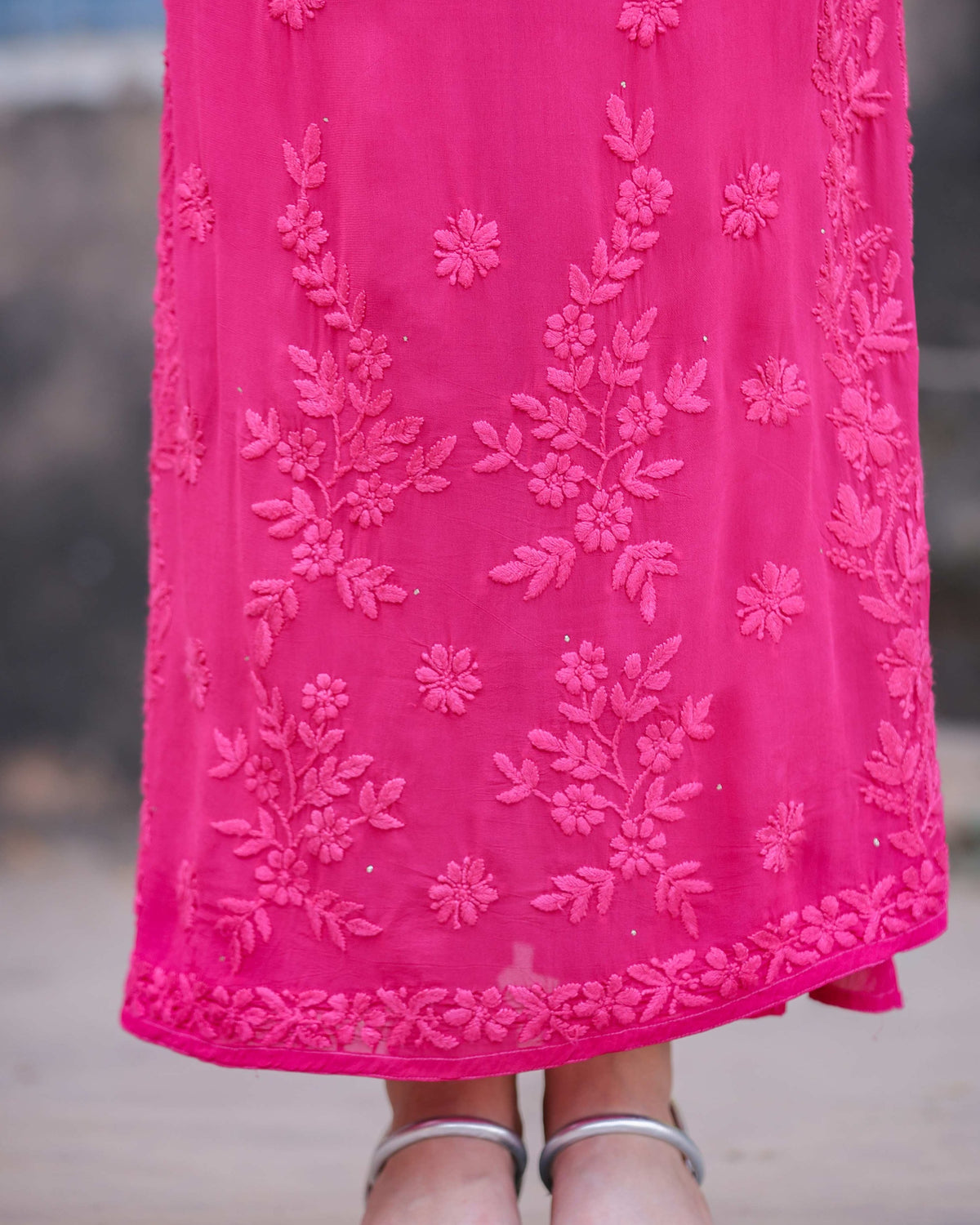 RAWAYAT FUCHSIA PINK Chikankari suit set