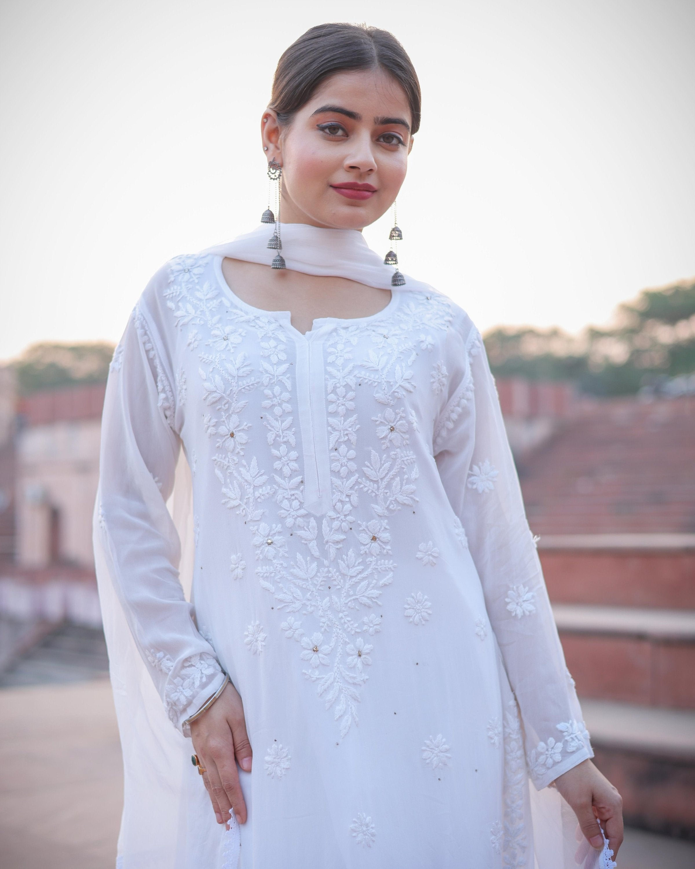 RAWAYAT MOONLIT IVORY Chikankari suit set