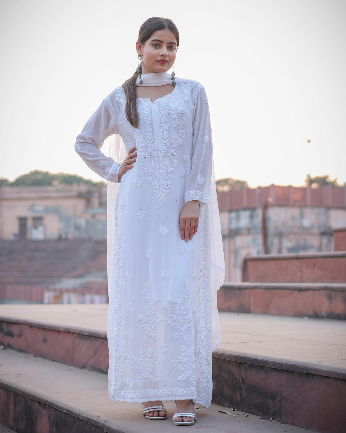 RAWAYAT MOONLIT IVORY Chikankari suit set