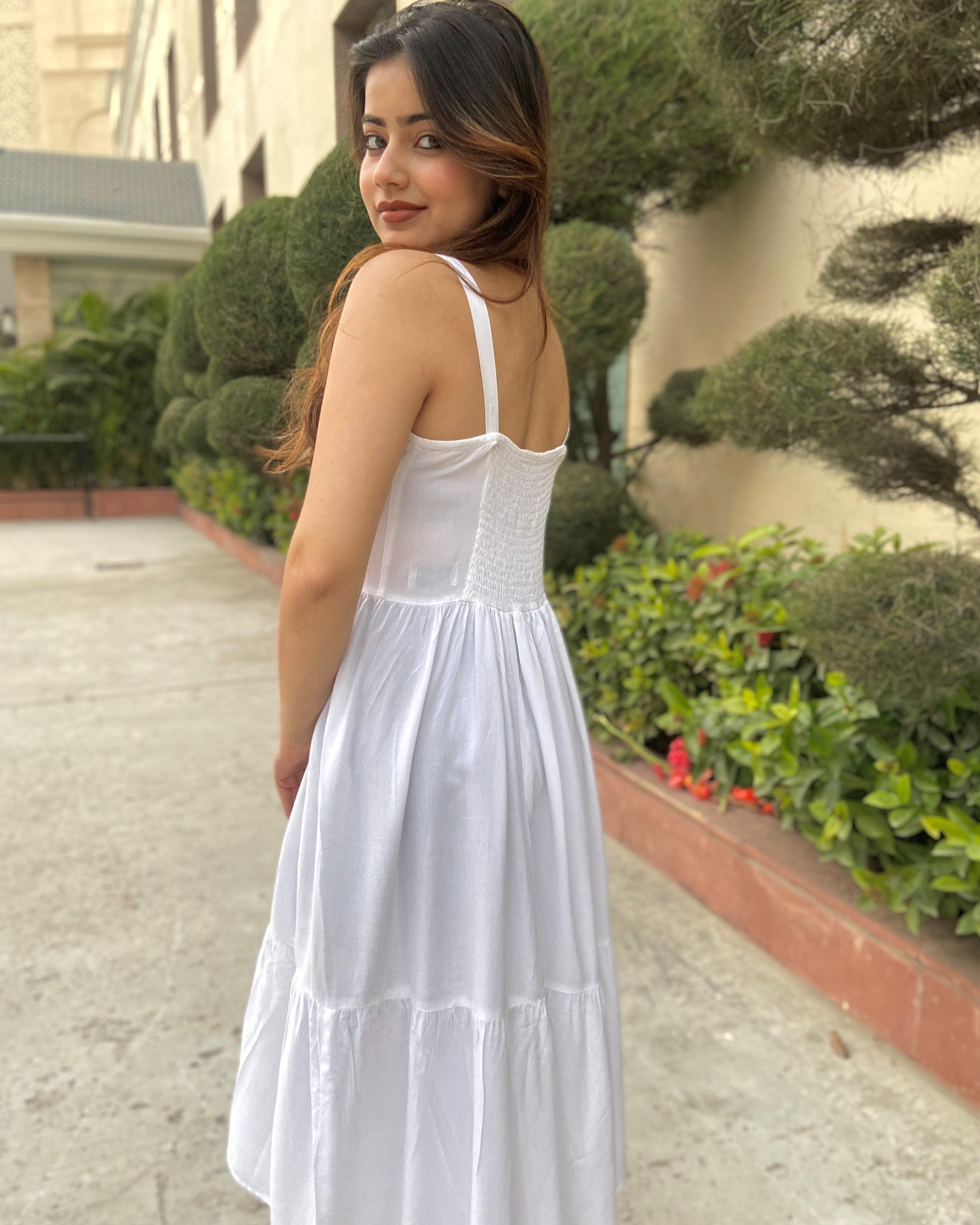 BREEZY ETHEREAL WHITE DRESS